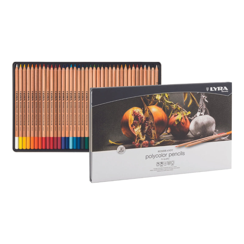 LYRA Rembrandt Polycolor Pencils, Tin of 36 Colours