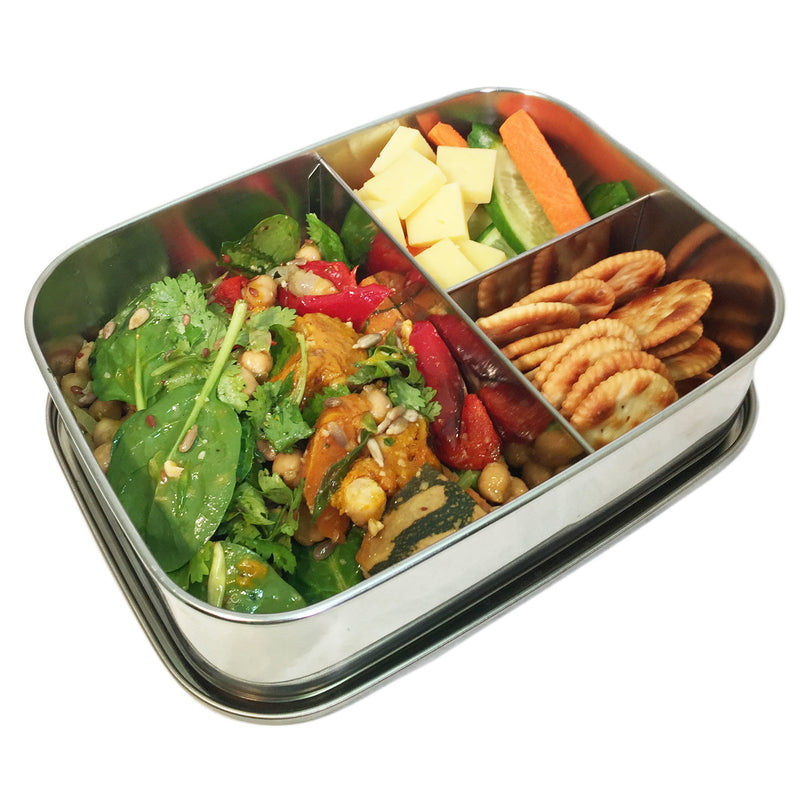 Sustain-a-bento Trio Lunchbox, stainless steel