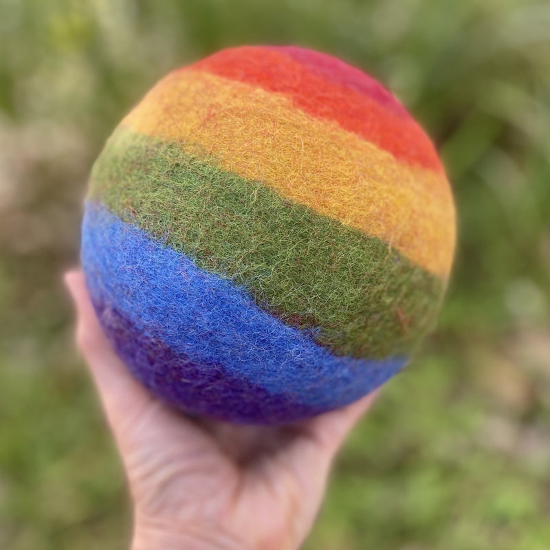 Rainbow Felt Ball (Extra Large)