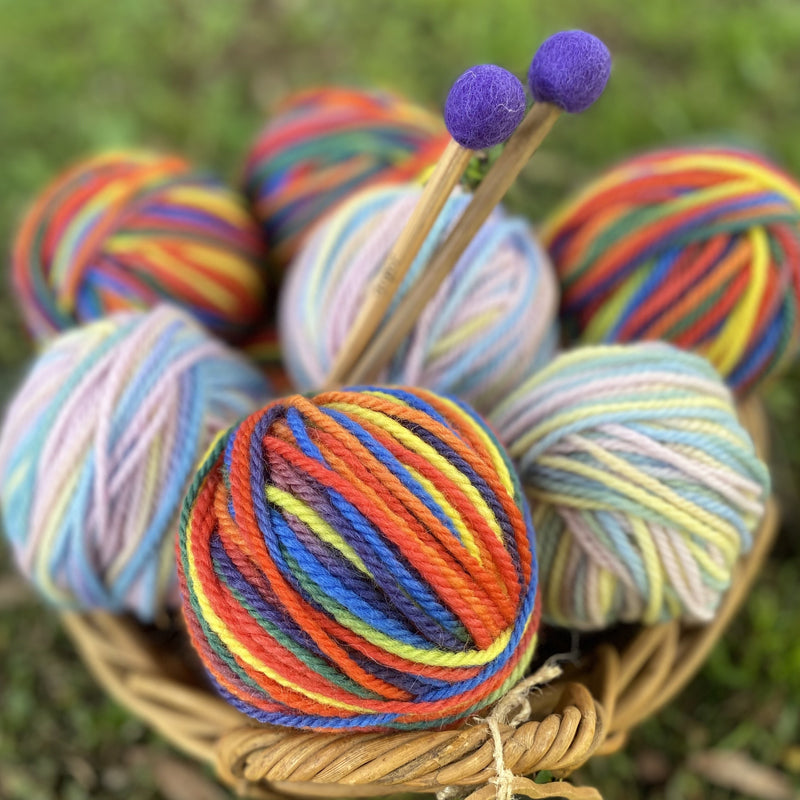 Wool Yarn multicoloured, 16ply