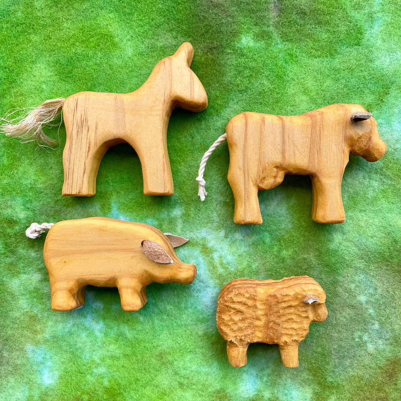 Handmade Wooden Farm Animals