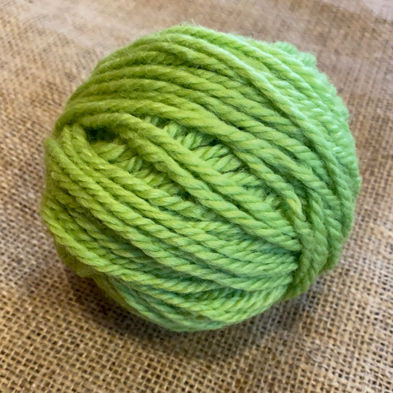 Wool Yarn solid colours, 16 ply, Medium Green