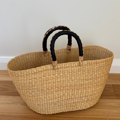 Natural Oval Brighton Basket, everyday carry-all