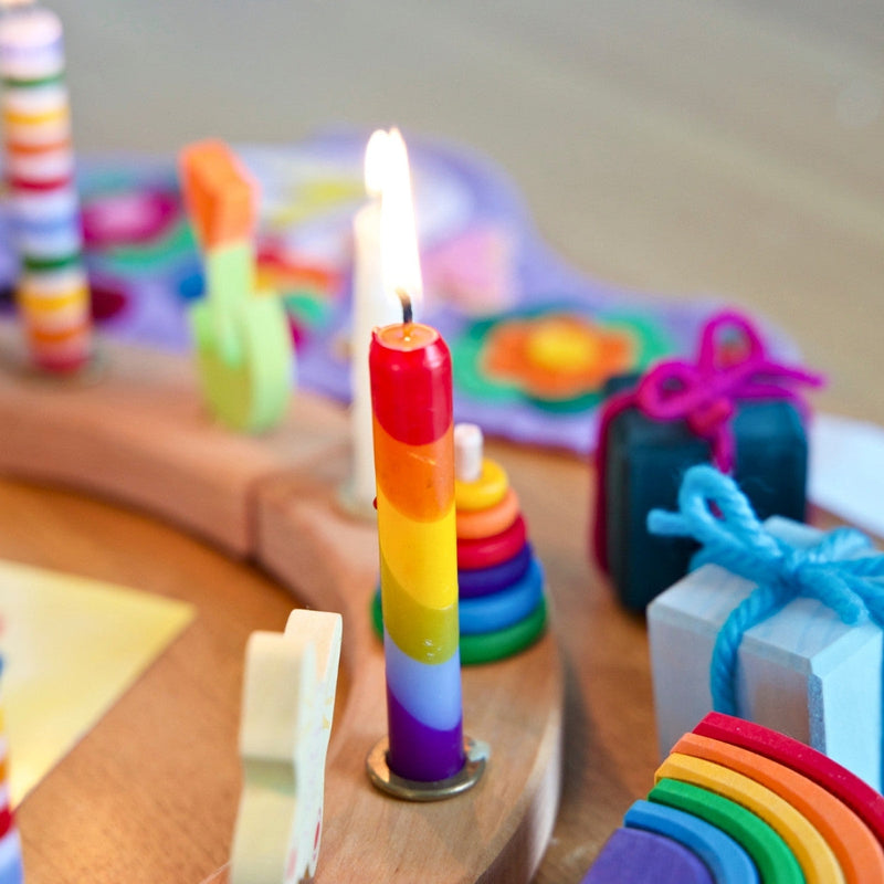 Decorative Candle used with the wooden Birthday Celebration Ring