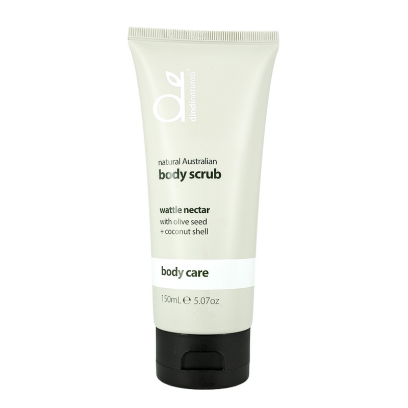Dindi Naturals Wattle Nectar Bodyscrub with Olive Seed and Coconut Shell, 150ml