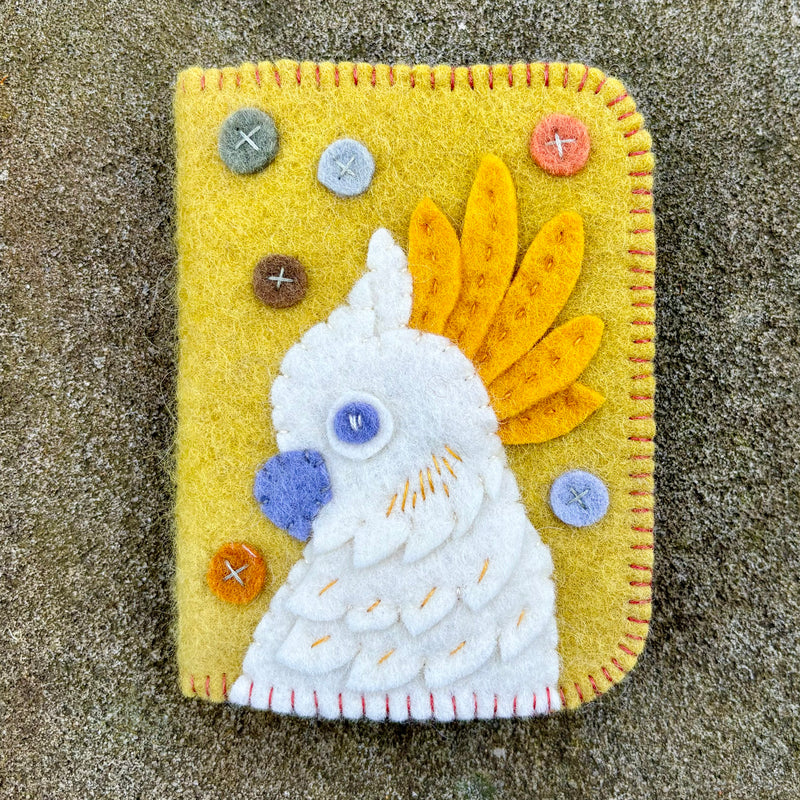 Felt Needle Book - Cockatoo 