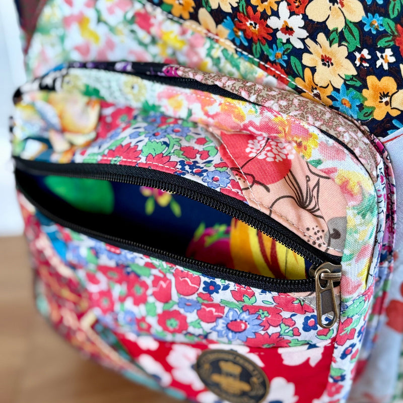 Beekeeper Parade - Mini Backpack, internal fabric detail, Sweetest Thing Design