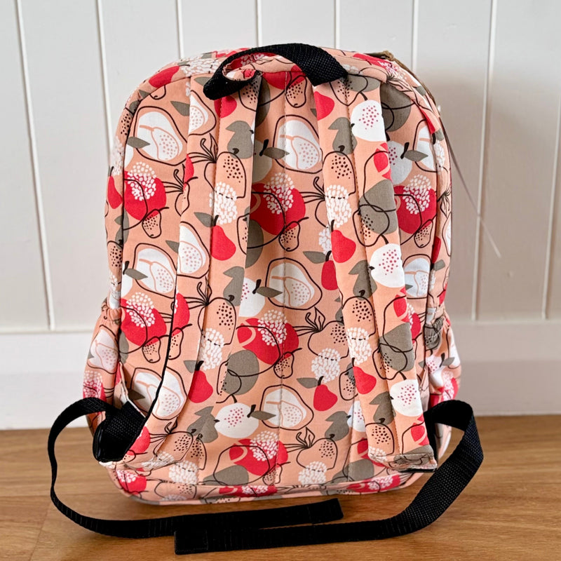 Beekeeper Parade Mini Strawberry Backpack, back with padded straps