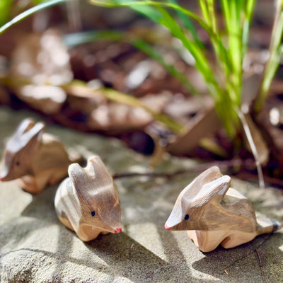 Wooden Easter Bilbies, handmade in Australia