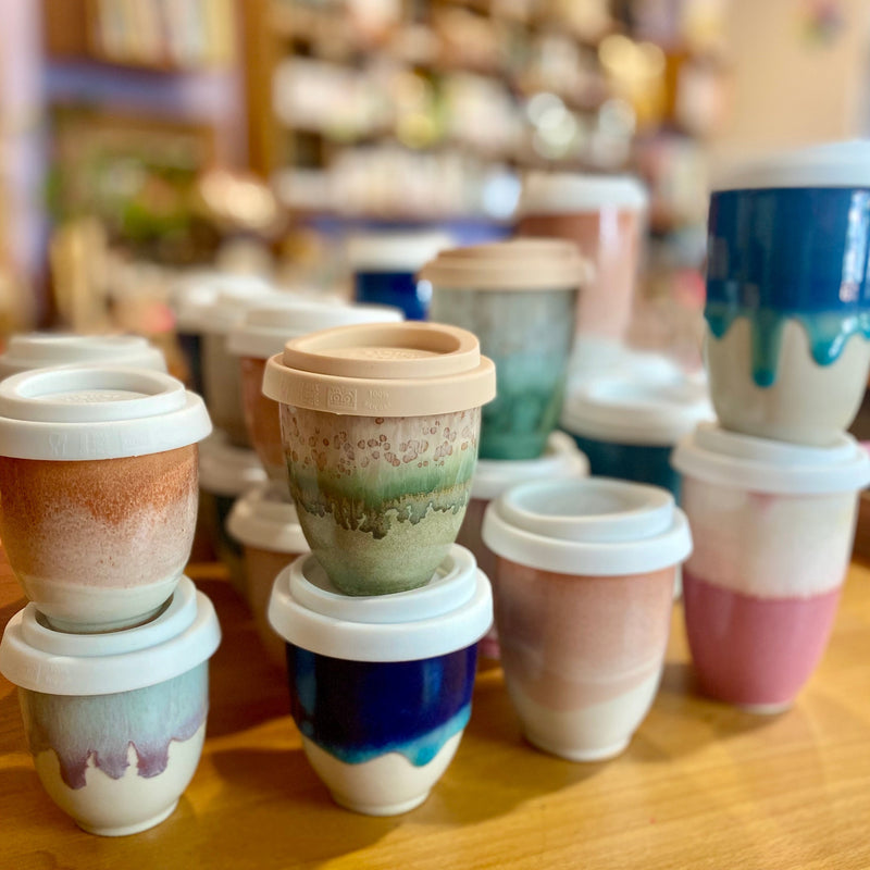 Pottery for the Planet - Ceramic Travel Cups, range of glazes