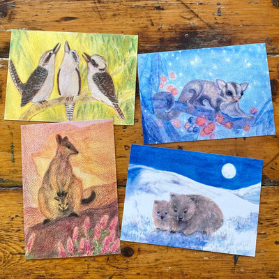 Australian Seasonal Postcards by Bronte Doery