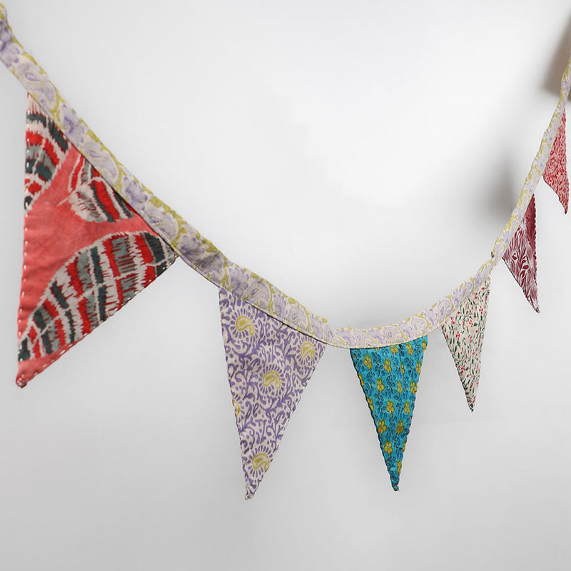 Saree Fabric Bunting detail