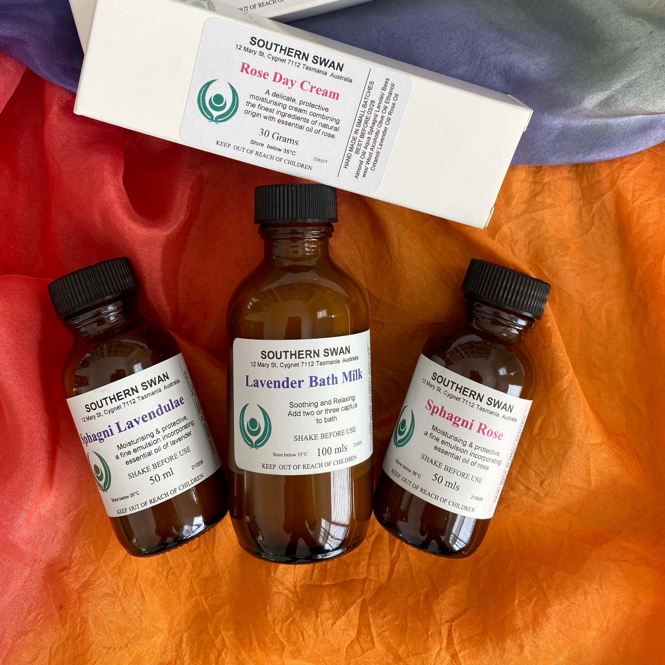 Southern Swan Natural Skincare - Sphagni Rose, Lavender and Bath Milk