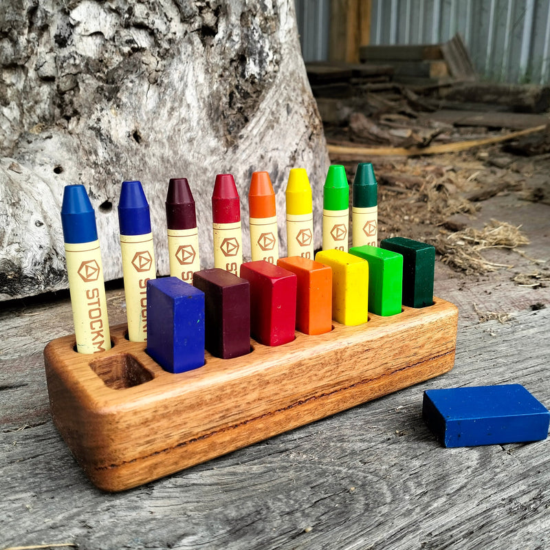 Wooden Mixed Size Crayon Holder