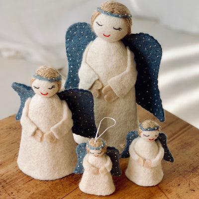 Handmade Felt Angel Family