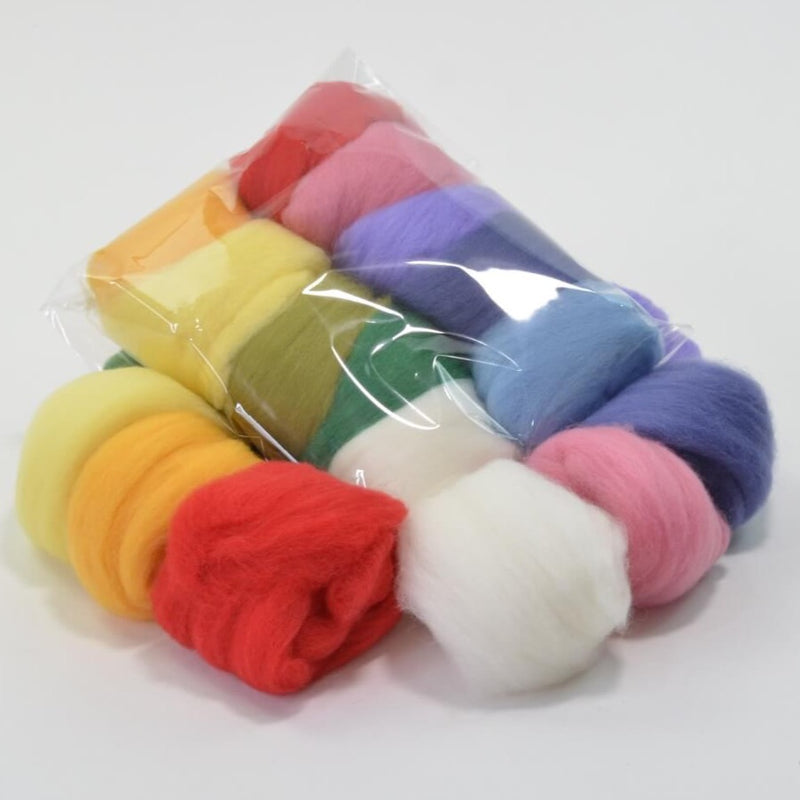 Merino Wool Fleece, 100g mixed colour pack