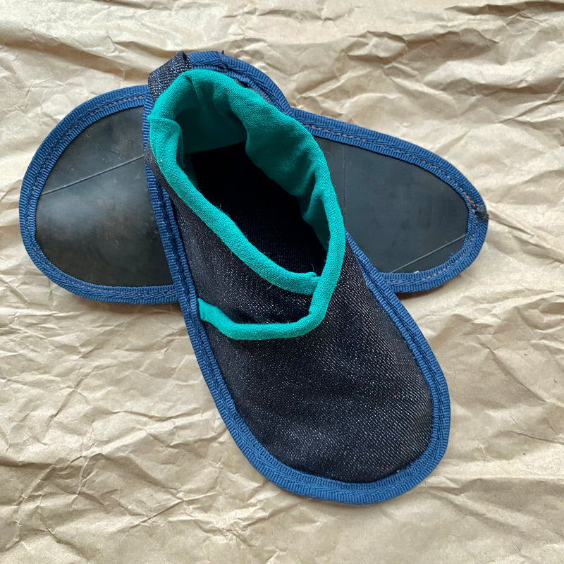 Upcycled Fabric Slippers