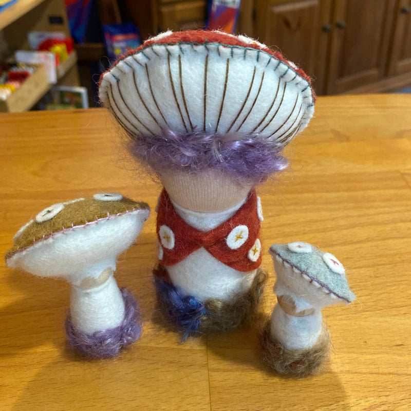 Mushroom Gnome Standing Doll