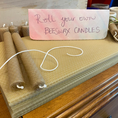 Roll your own candles with our natural beeswax foundation sheets