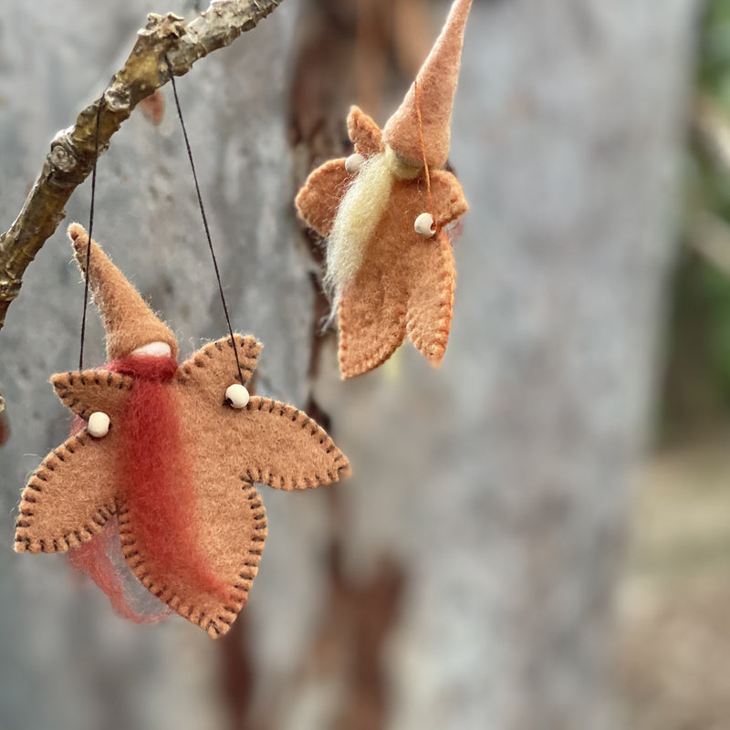 Hanging Autumn Leaf Gnome