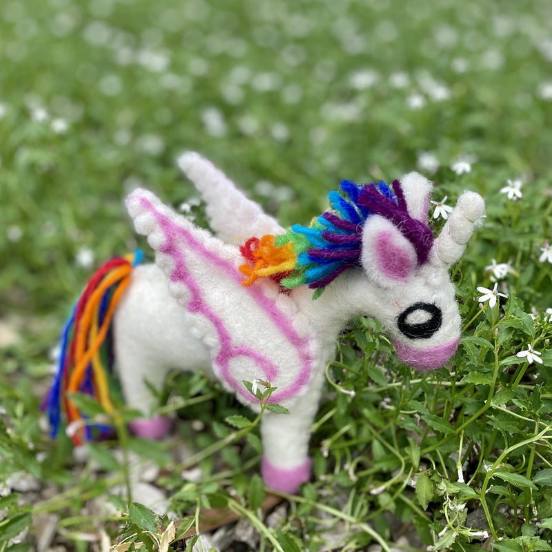 Felt Rainbow Pegasus Toy
