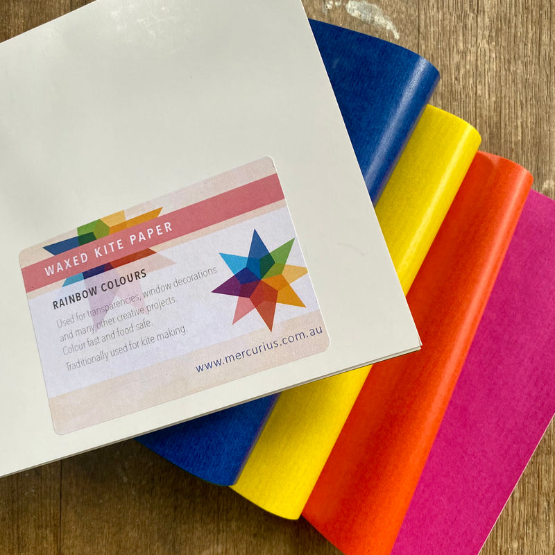 Kite Paper - Rainbow Colours, 100 Sheets, 16x16cm, 40gsm