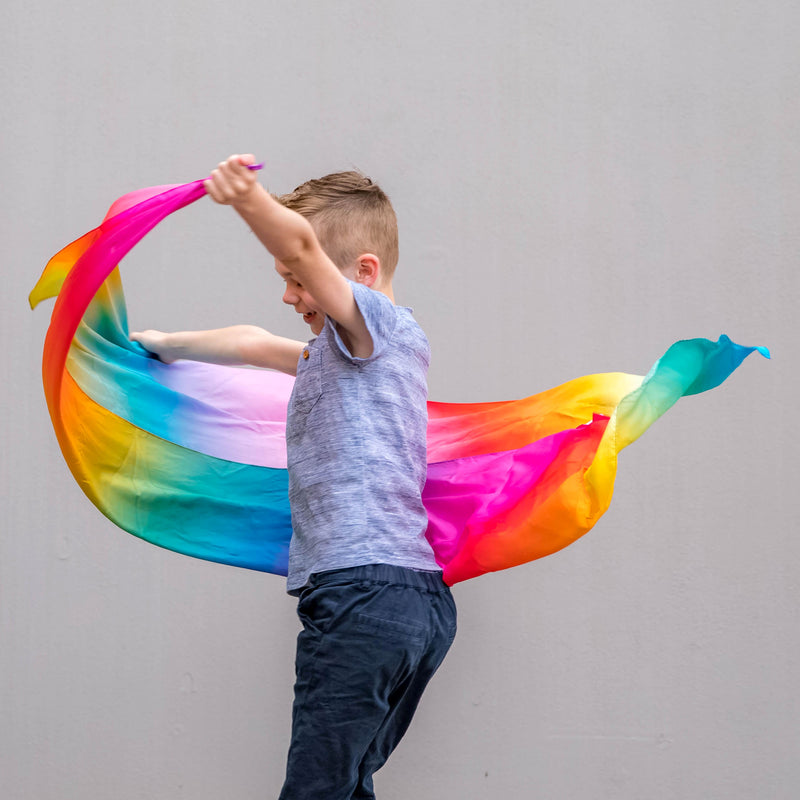 Play Silkies Jumbo Rainbow Silk Playcloth, 90cm x 180cm 