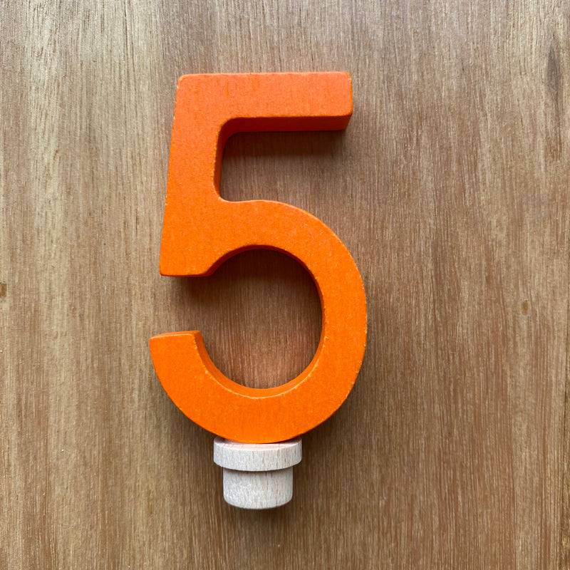 Wooden Birthday Numbers