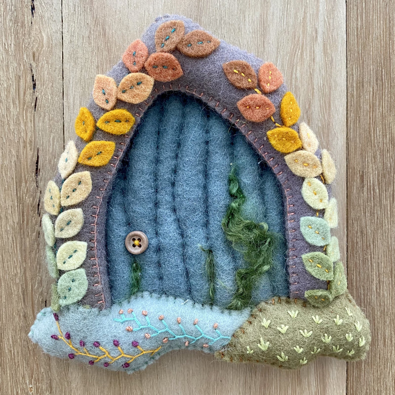 Hand-Stitched Felt Fairy Door