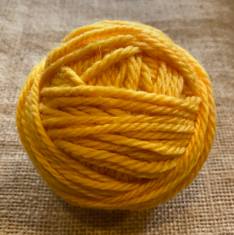 Wool Yarn solid colours, 16 ply, Gold