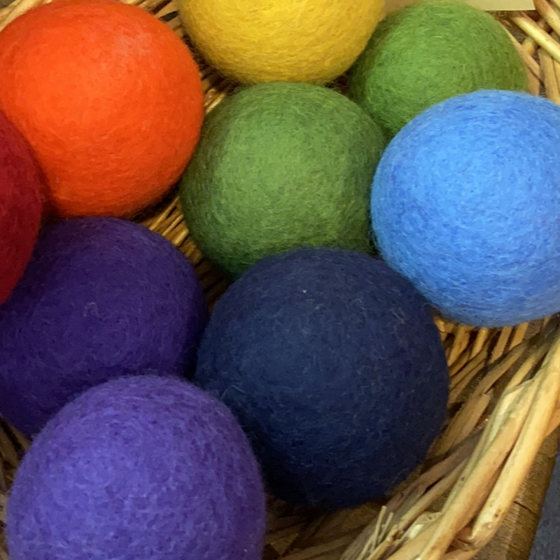 Large felt discount balls