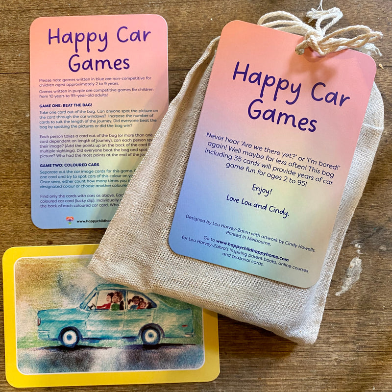 Happy Car Games - pack of 35 cards by Lou Harvey-Zahra