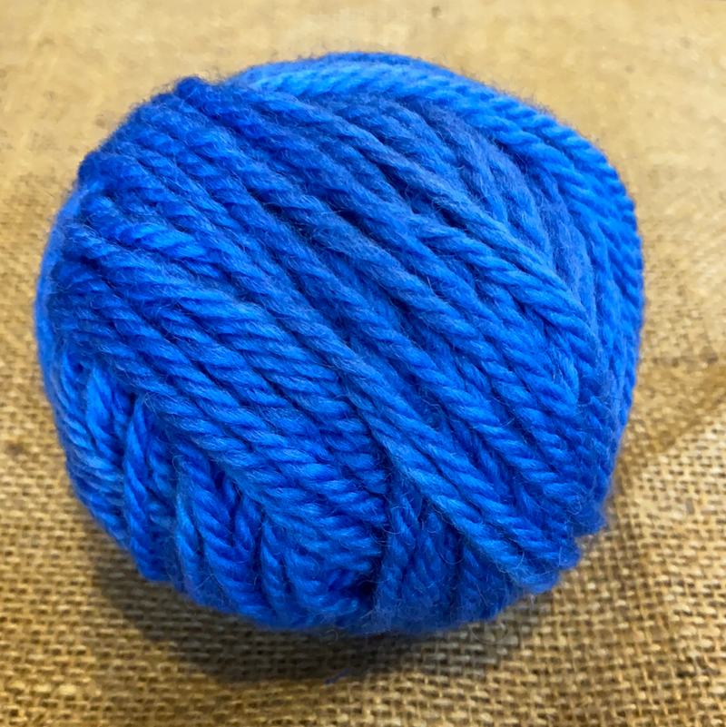Wool Yarn solid colours, 16 ply, Medium Blue