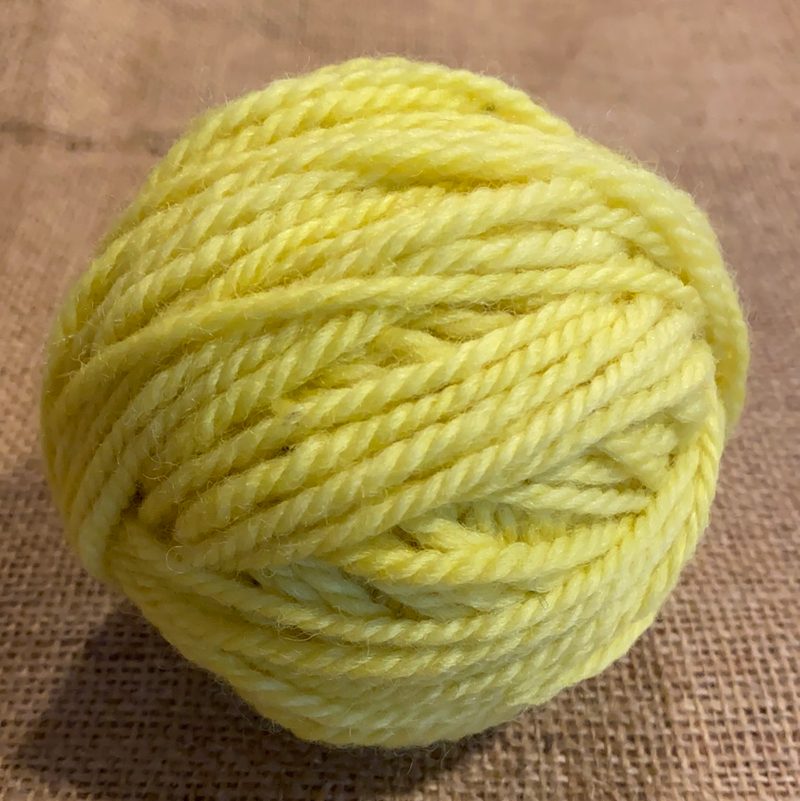 Wool Yarn solid colours, 16 ply, Lemon Yellow