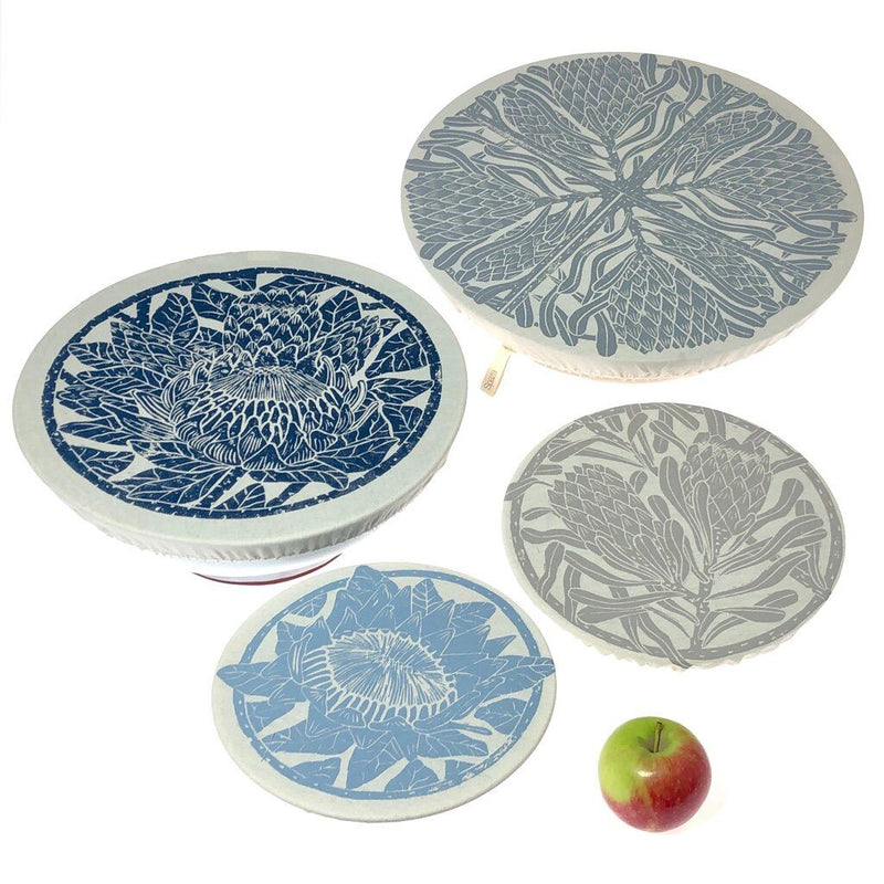 Spaza  Dish and Bowl Cover (Set of 4) Protea Design