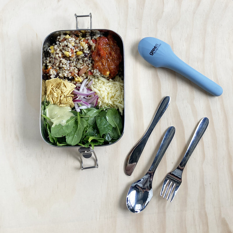Stainless Steel Travel Cutlery in use