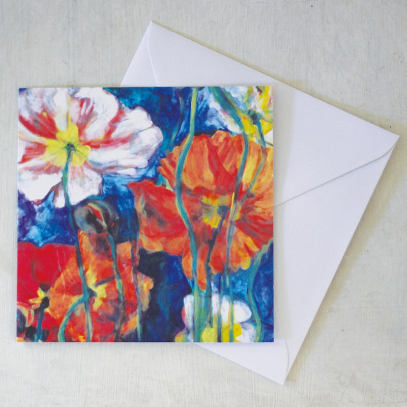 Card & Envelope - Poppies